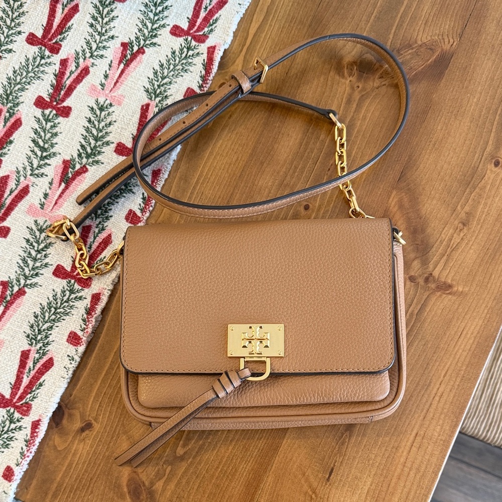 Tory Burch Brown Leather Crossbody Bag